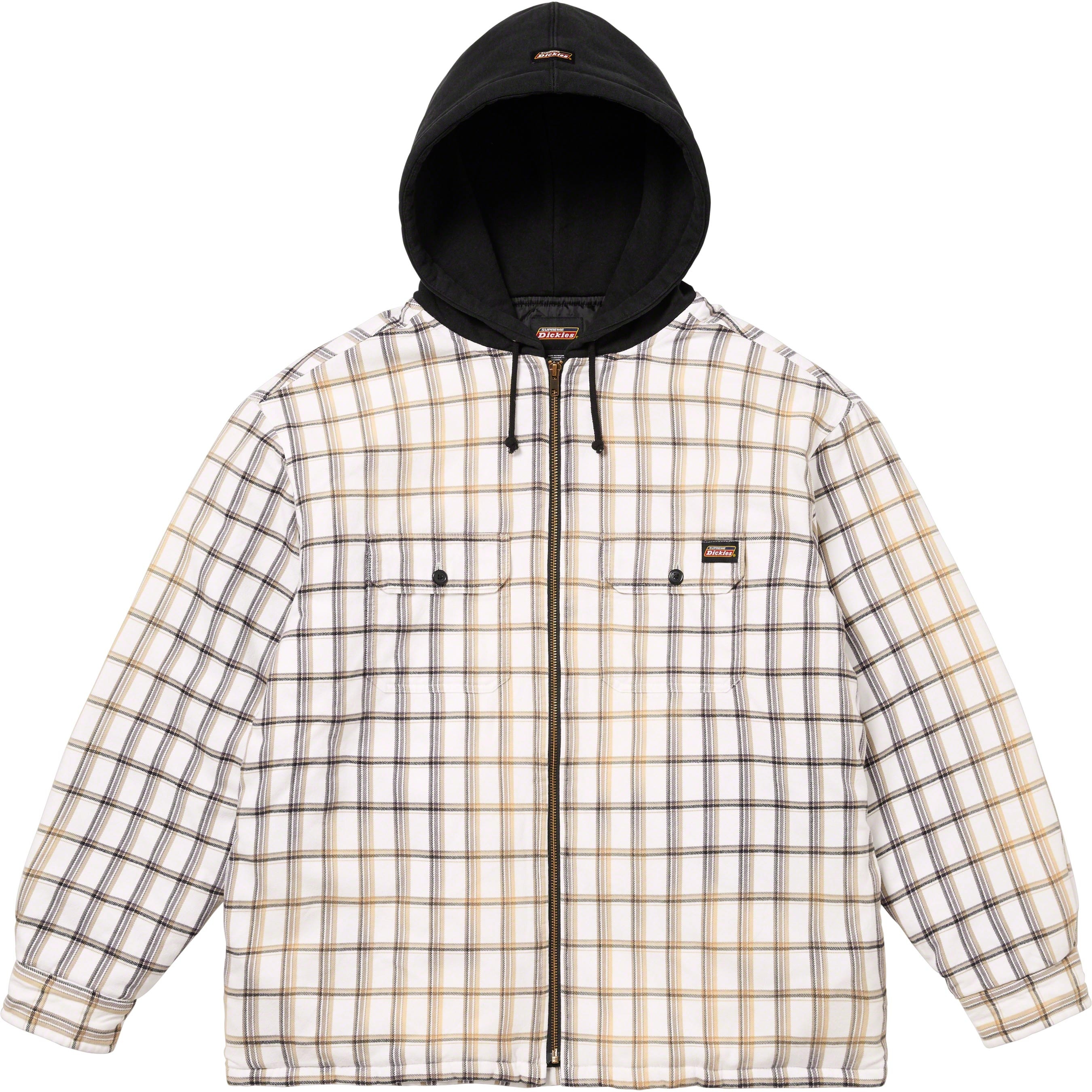 Supreme®/Dickies® Plaid Hooded Zip Up Shirt view 7